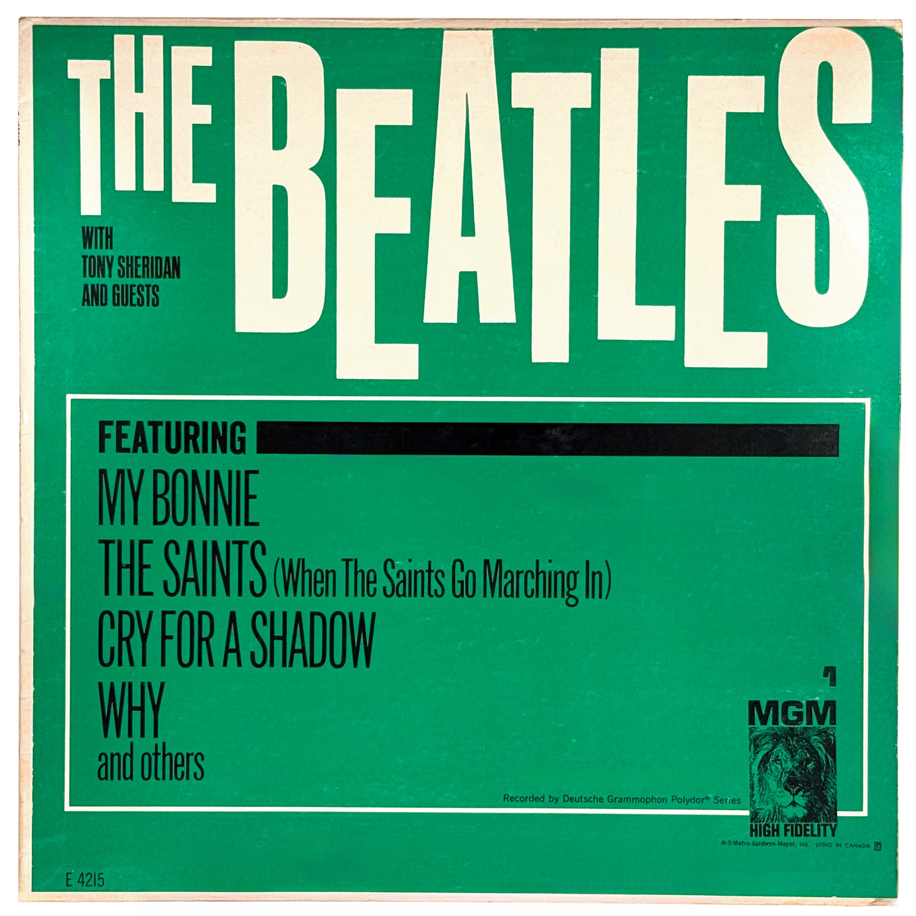 The Beatles With Tony Sheridan And Guests, LP.4215.MGM.1