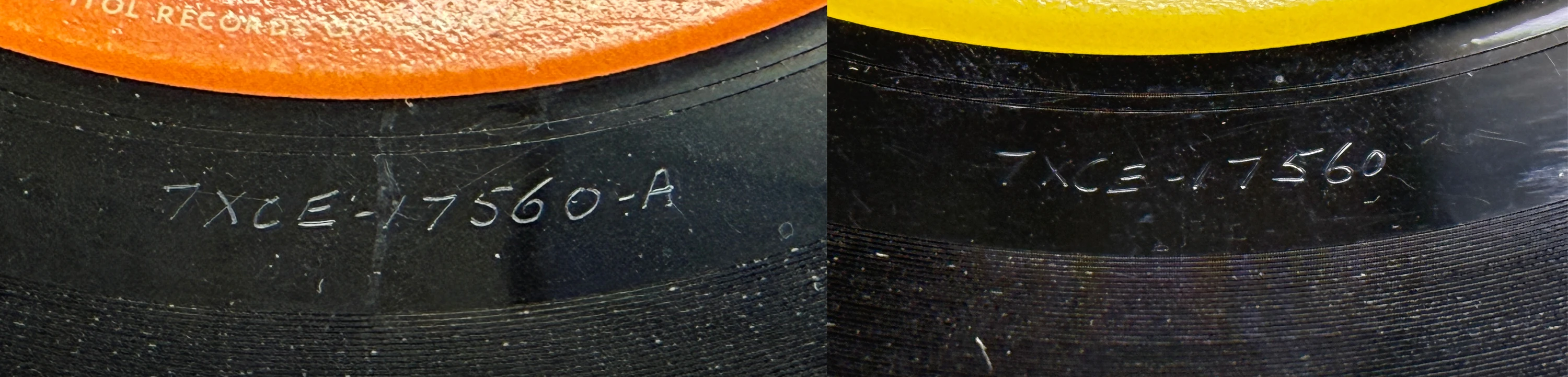 All My Loving / This Boy, 45.72144.1.1, matrix stamp detail