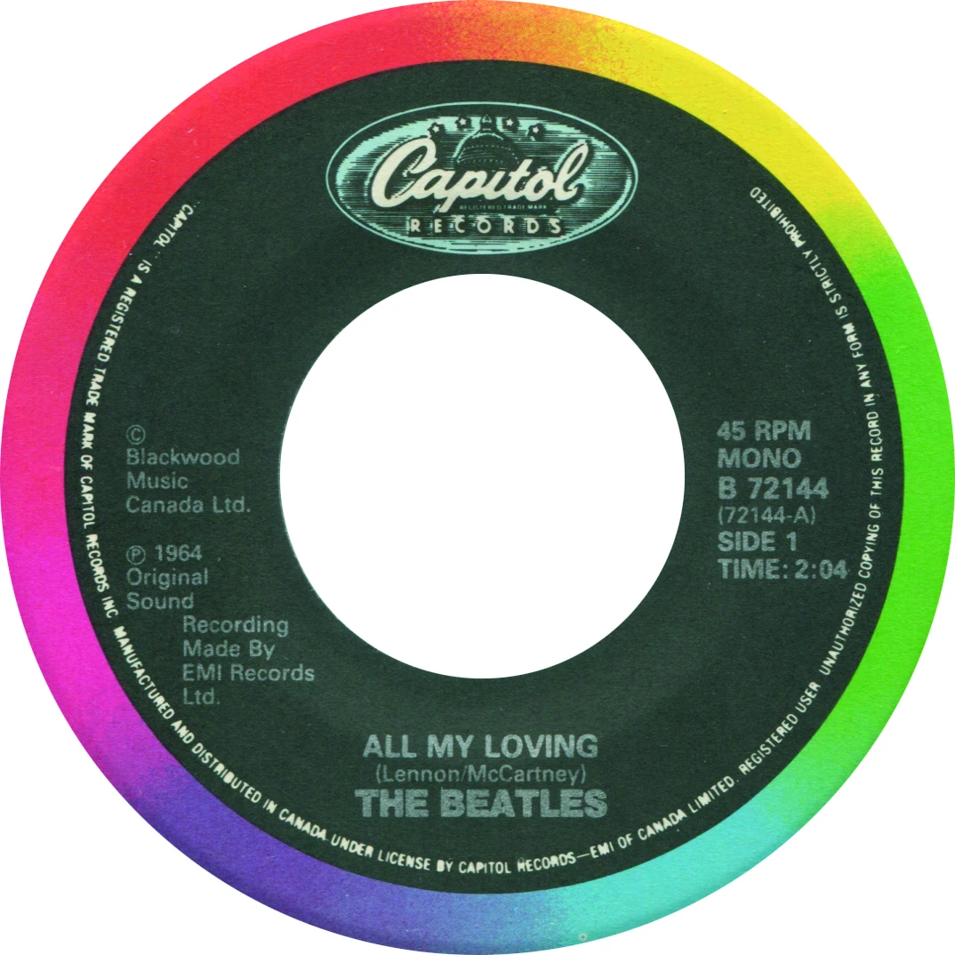 All My Loving / This Boy, 45.72144.13.2