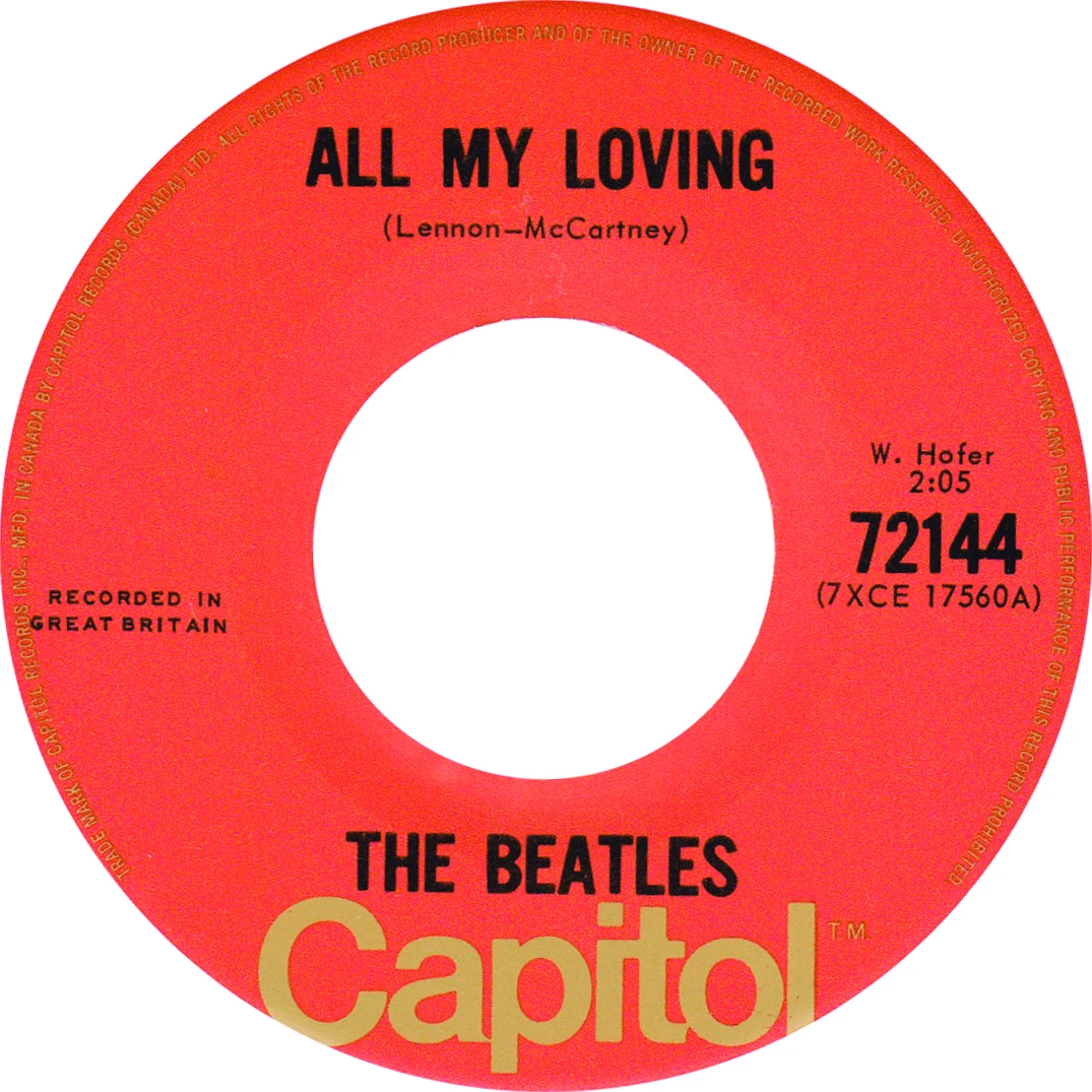All My Loving / This Boy, 45.72144.6.1