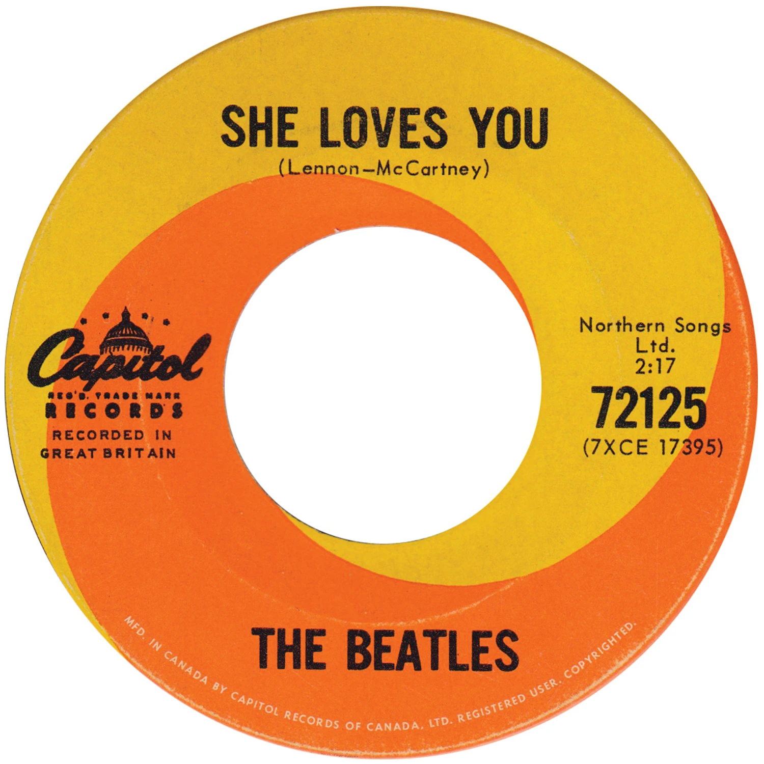 She Loves You / I'll Get You, 45.72125.1.1