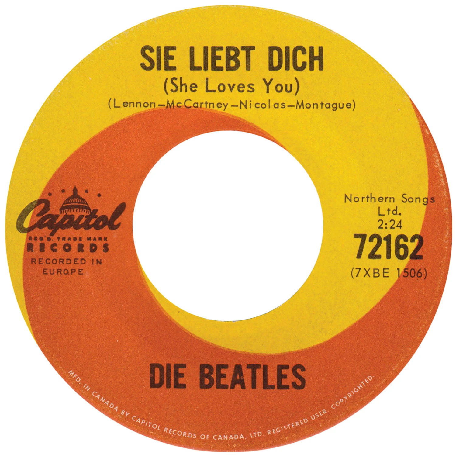 Sie Liebt Dich / I'll Get You, 45.72162.1.1