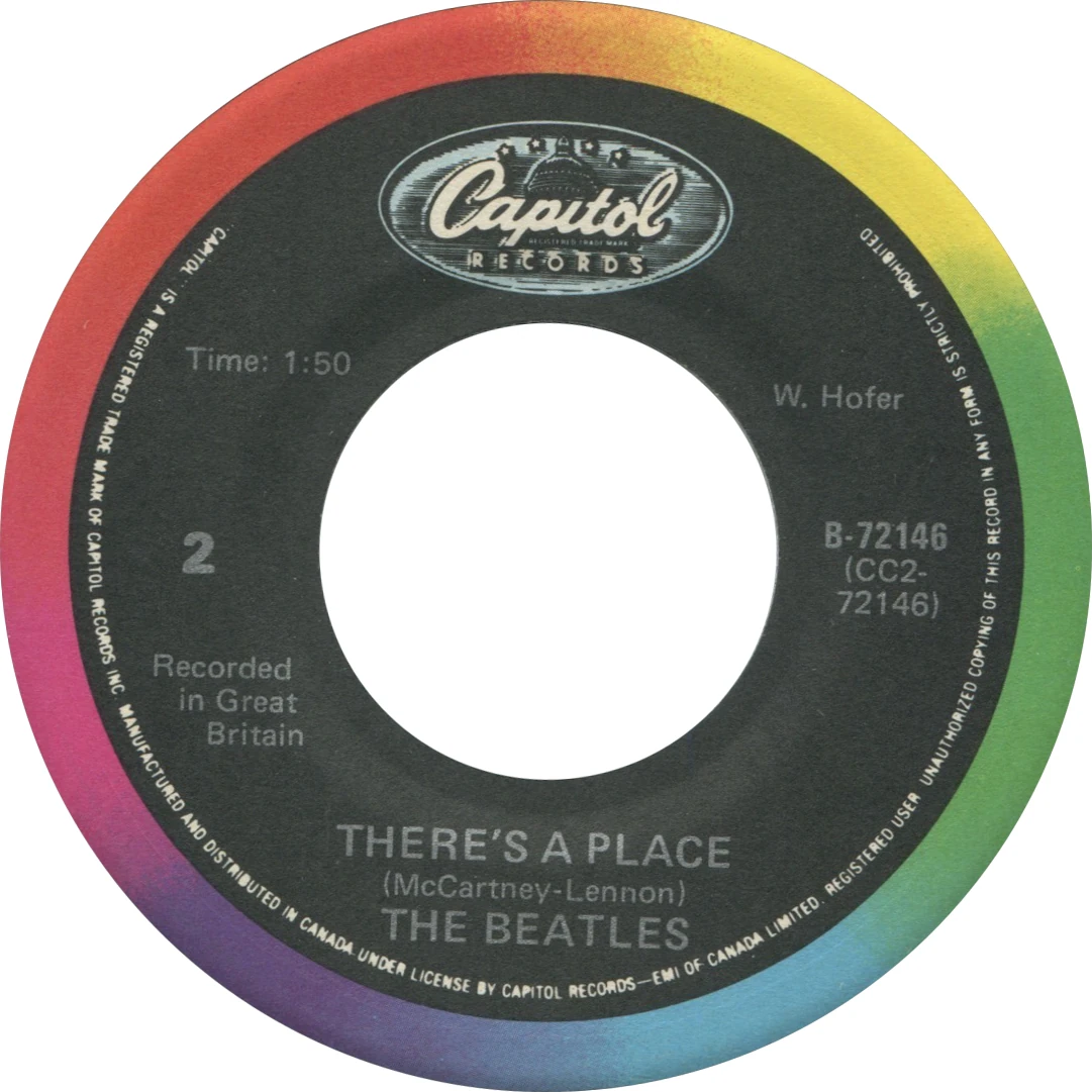 Twist And Shout / There's A Place, 45.72146.13.1