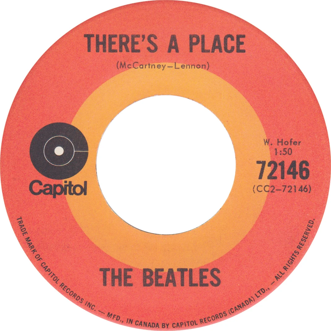 Twist And Shout / There's A Place, 45.72146.5.2