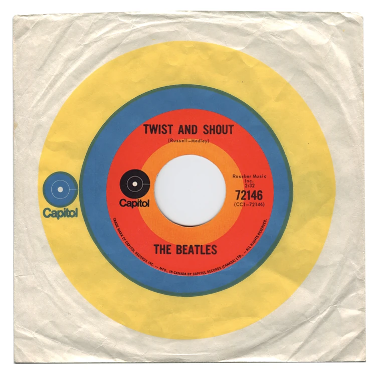 Twist And Shout / There's A Place, 45.72146.5.2