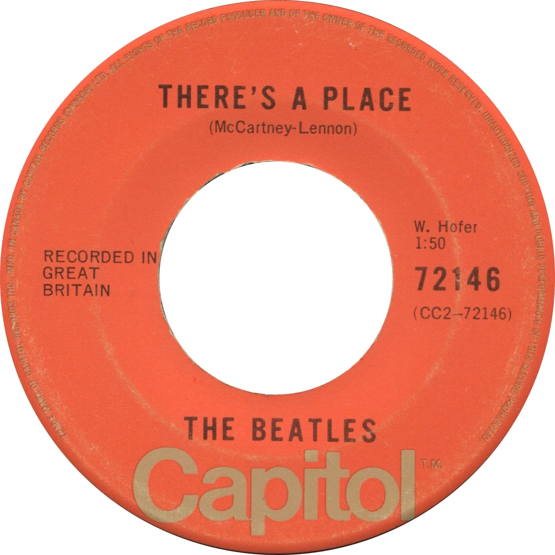 Twist And Shout / There's A Place, 45.72146.6.1