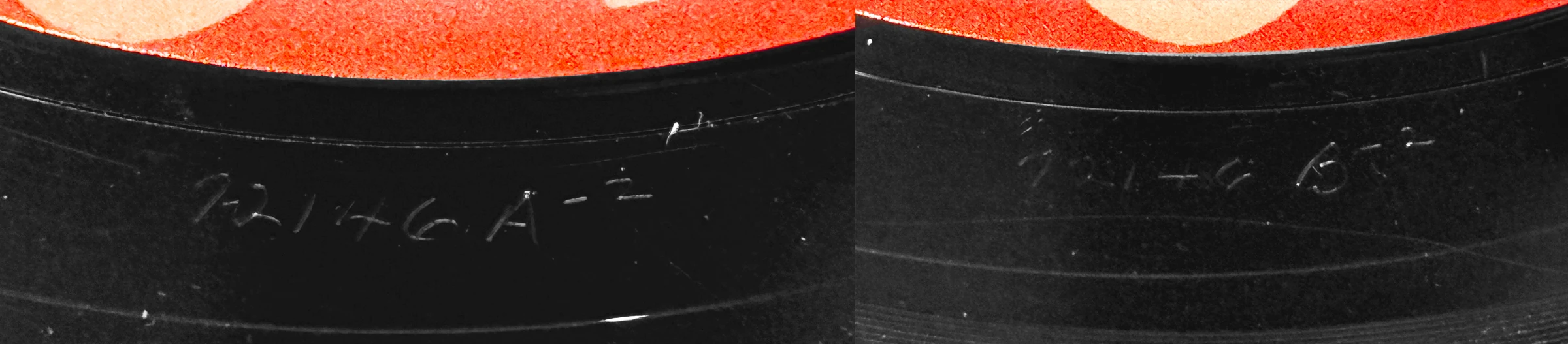 Twist And Shout / There's A Place, 45.72146.7.1, matrix stamp detail